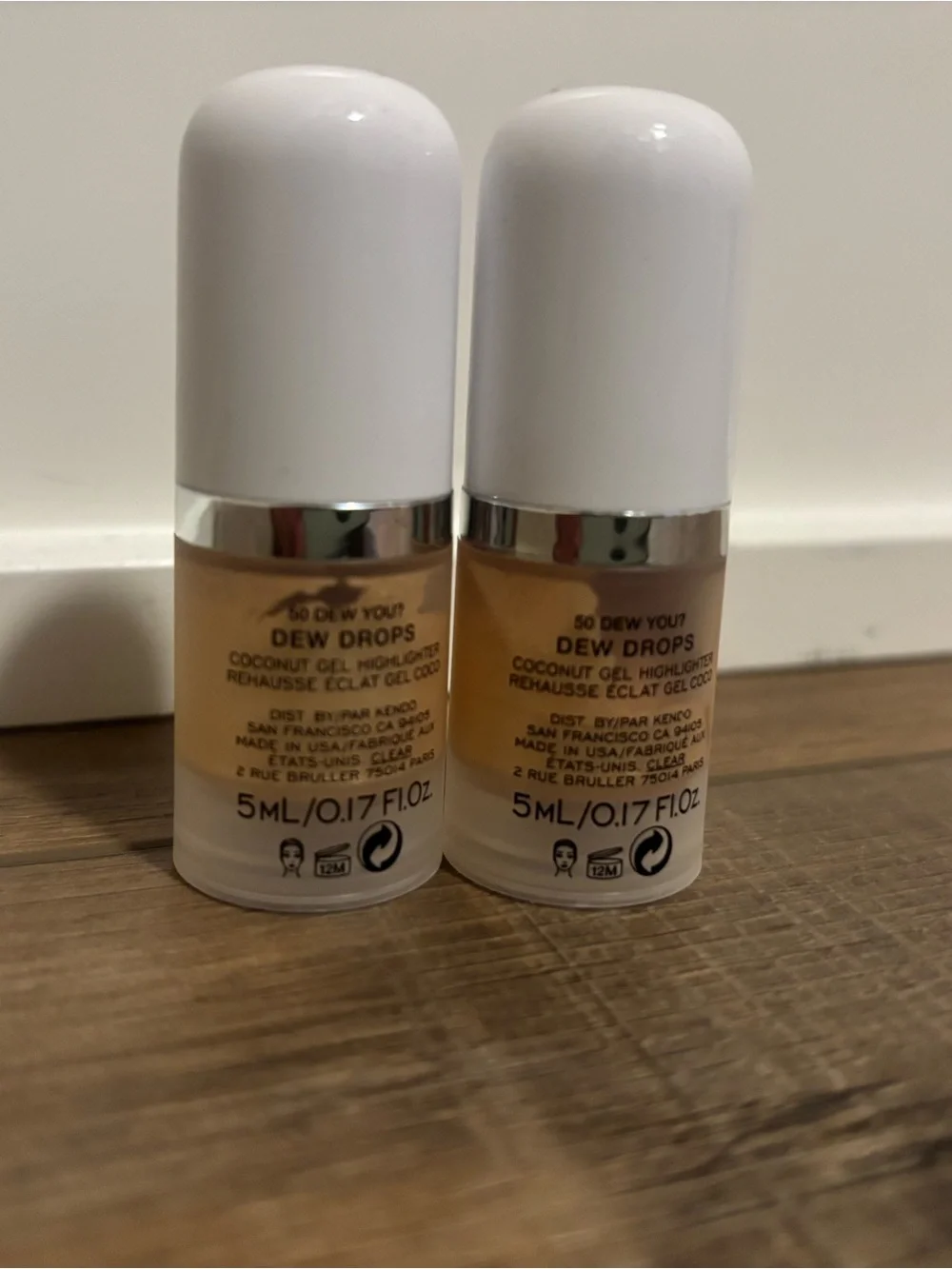 2 x Marc Jacobs Dew Drops Coconut Gel Highlighter - 50 Dew you - Mini Size